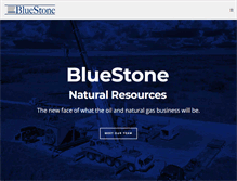 Tablet Screenshot of bluestone-nr.com